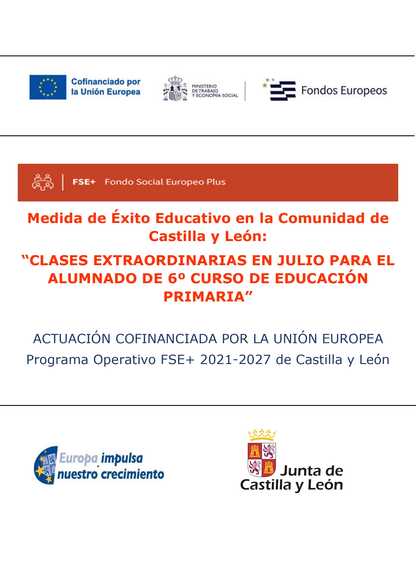 Éxito educativo 6º primaria