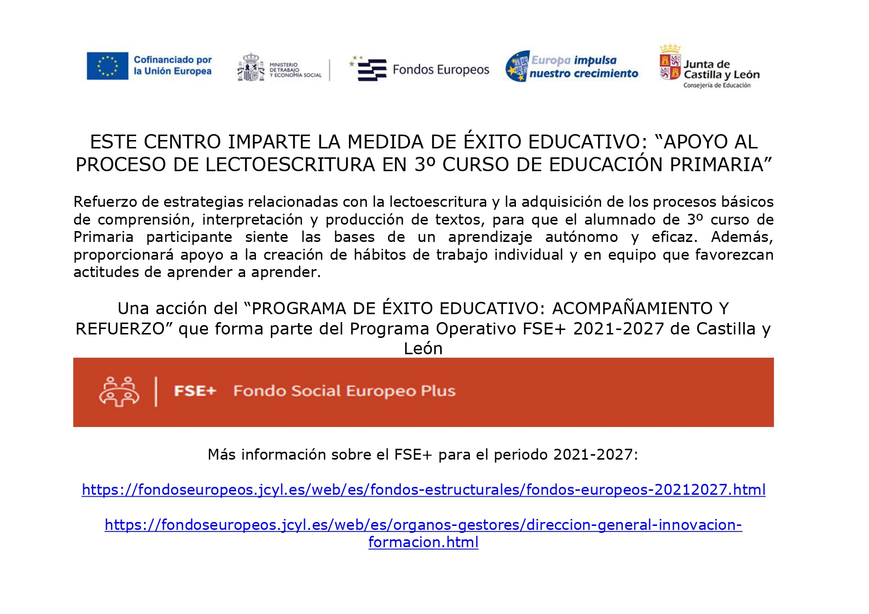 Éxito educativo 3º y 4º