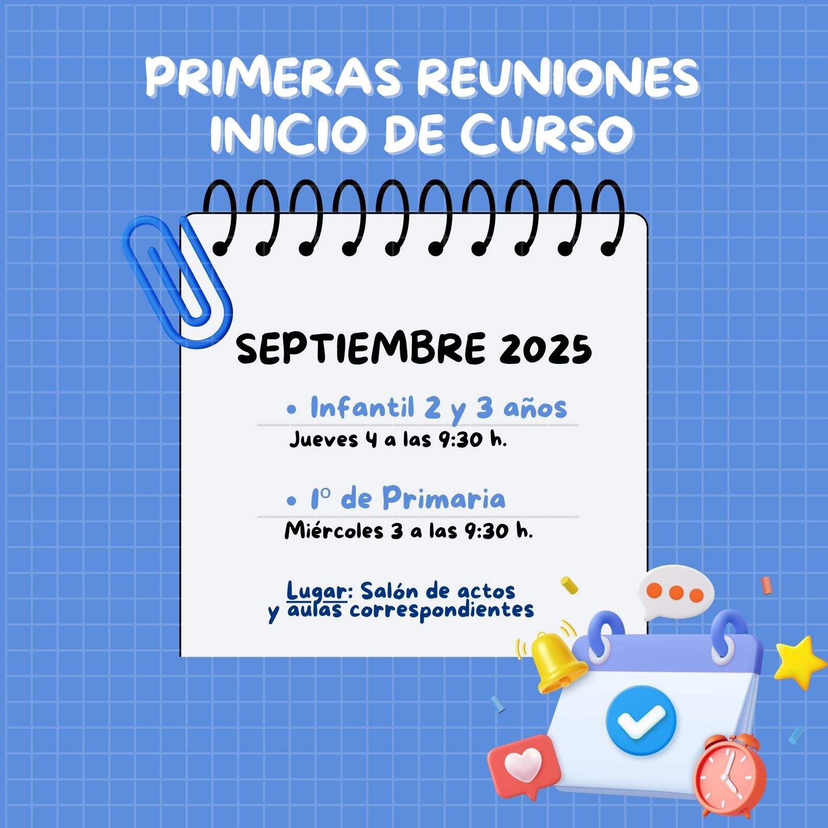 PRIMERAS REUNIONES SEPTIEMBRE 2025