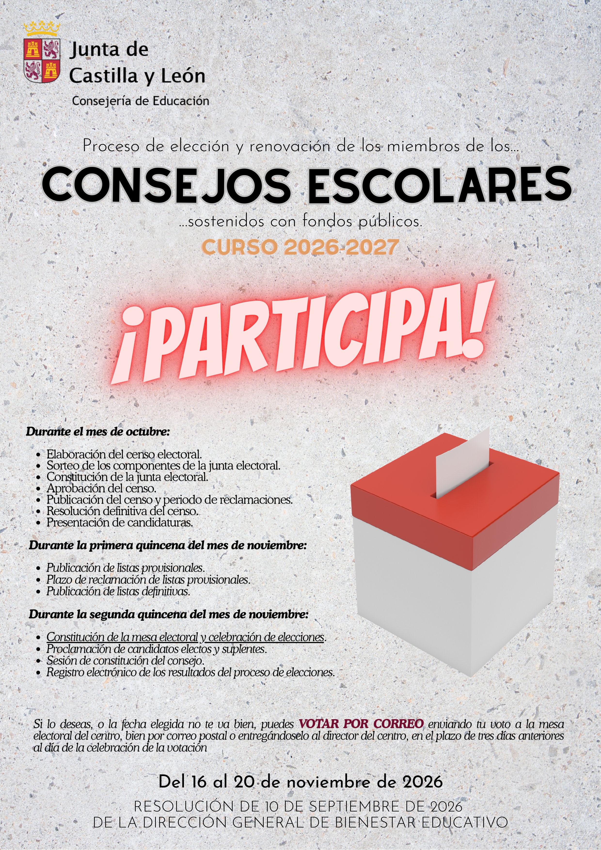 ELECCIONES CONSEJO ESCOLAR